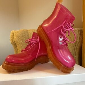 Melissa Pink Jelly Rain Boots